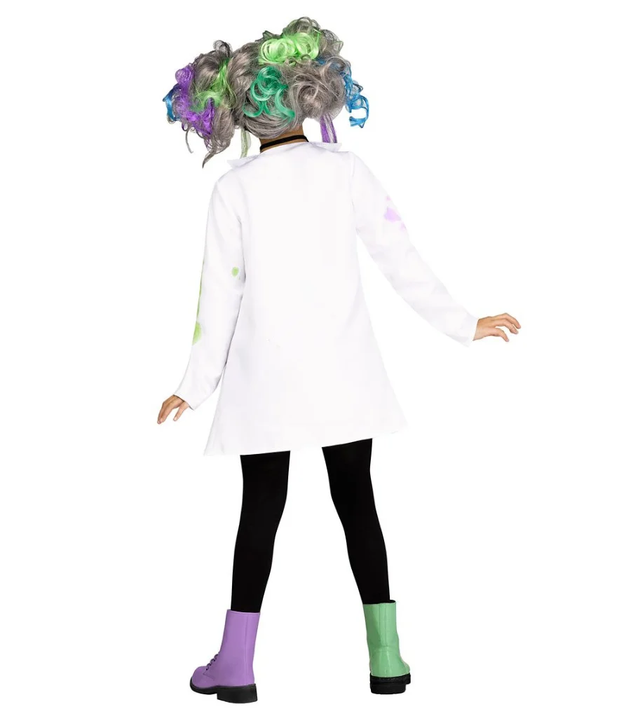 Crazy Scientist Costume Boys Girls Halloween Costume For Kids Business Wear Cosplay Party