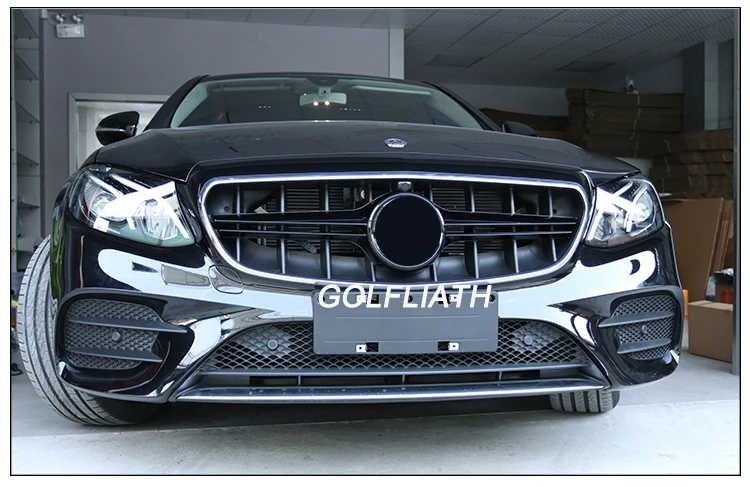 New E Class W213 Grille E63 Front Bumper Grill Replacement Auto Mesh For Mercedes E200 E300 E320 Sports 2016-2018