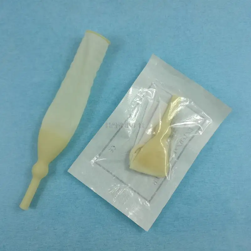 50 pcs 25mm/30mm/35mm/40mm male external catheter single use disposable condom urine collector Latex urine bag pick urinal bag