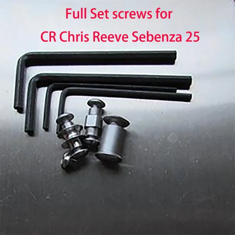 Stainless Steel Full Set Knife Screws of CR Chris Reeve Large Sebenza 25 Spindle Tube Tail Removal Tool Screwdriver Repair DIY