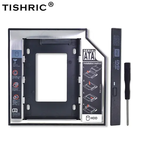 Aluminum SATA HDD Caddy 2TB SSD TISHRIC