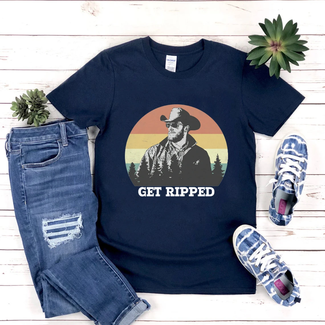 Get Ripped Shirt Yellowstone Tshirt Get Ripped Rip Wheeler Tee Unisex Tops