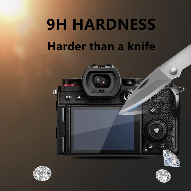 2PCS S5 S5II S5M2 Camera Original 9H Camera Tempered Glass  for Panasonic  G90 G95 GH4 GH3 DC-S5 Camera LCD Screen Protector