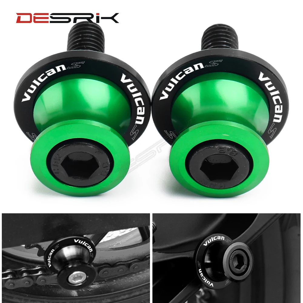 10MM For KAWASAKI Vulcan S 650 Vulcans650 2015 - 2019 2018 Motorcycle CNC Accessories Cover Swingarm Spools Slider Stand Screws