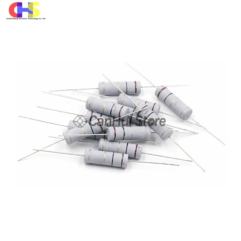 20Pcs 2W 0.1R-2M Carbon Film Resistor 5% Tolerance 0.1 0.5 1 4.7 10 39 47 470 560 120K 200K 510K 820K ohm Electronics Resistance