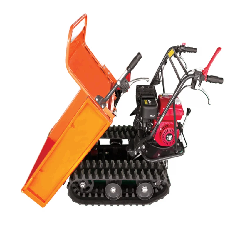 SYNBON Mini ติดตาม Crawler รถเทรลเลอร์ขนย้ายก่อสร้างเครื่อง SY300B Mini รถบรรทุก Dumper