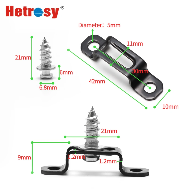 Hetrosy Black Steel Funriture Connector Fastener Conceal Modular thread slipping Conectors Snap Button Fastener Pack of 10PCS