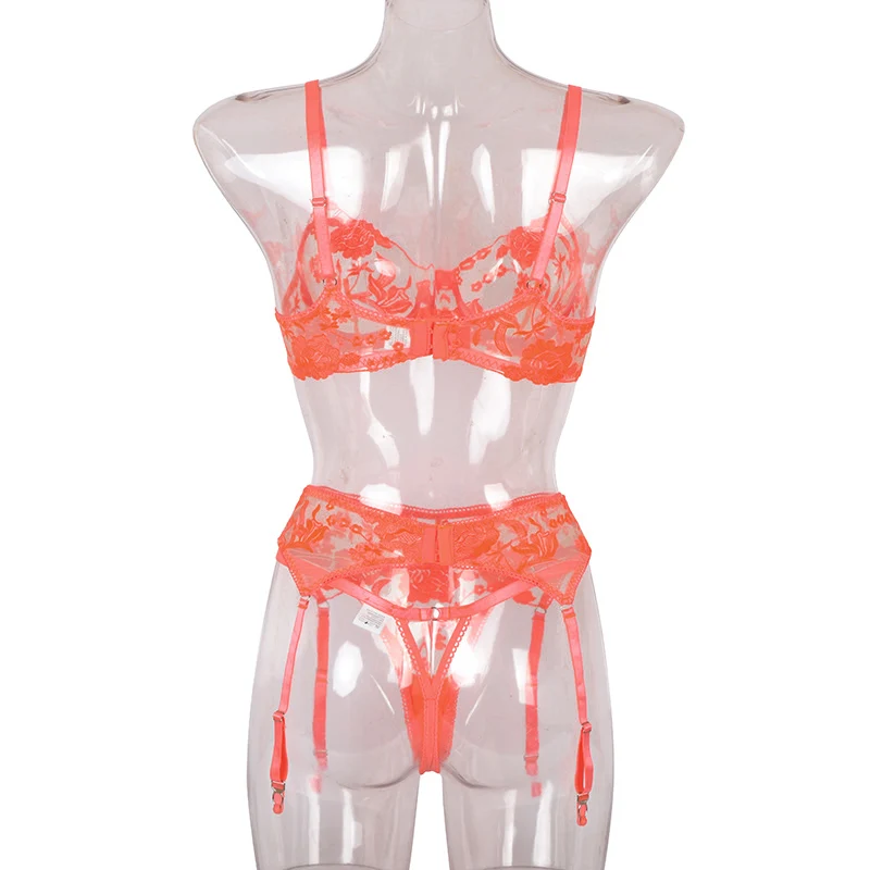 The new, Sutia e Calcinha Conjunto Roupa interior feminina Renda lingerie 3 Copo Aberto ver atraves de ,underwear