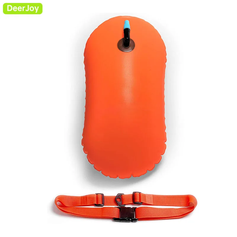 Swim Buoy Float Swimming Bubble Safety Float with Adjustable Waist Belt for Open Water Swimming Safe Swim Training Triathletes