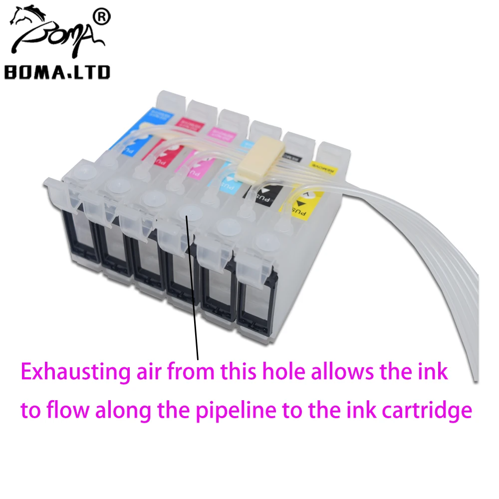 BOMA.LTD PX660 PX650 P50 T60 T50 TX650  Bulk Ink Ciss Without Chip For EPSON RX585 RX595 RX685 RX610 RX615 RX680 RX690 RX640