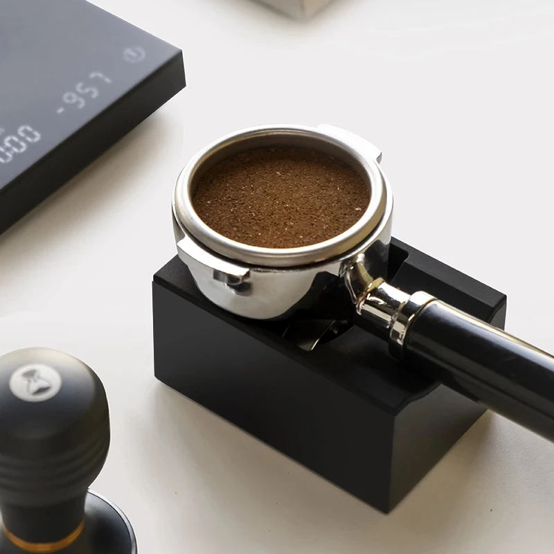 

Magic Cube Coffee Tamp Station Portafilter Holder Tamping Spot Partner of Tamper Portafilter Stainless Steel Silica Gel