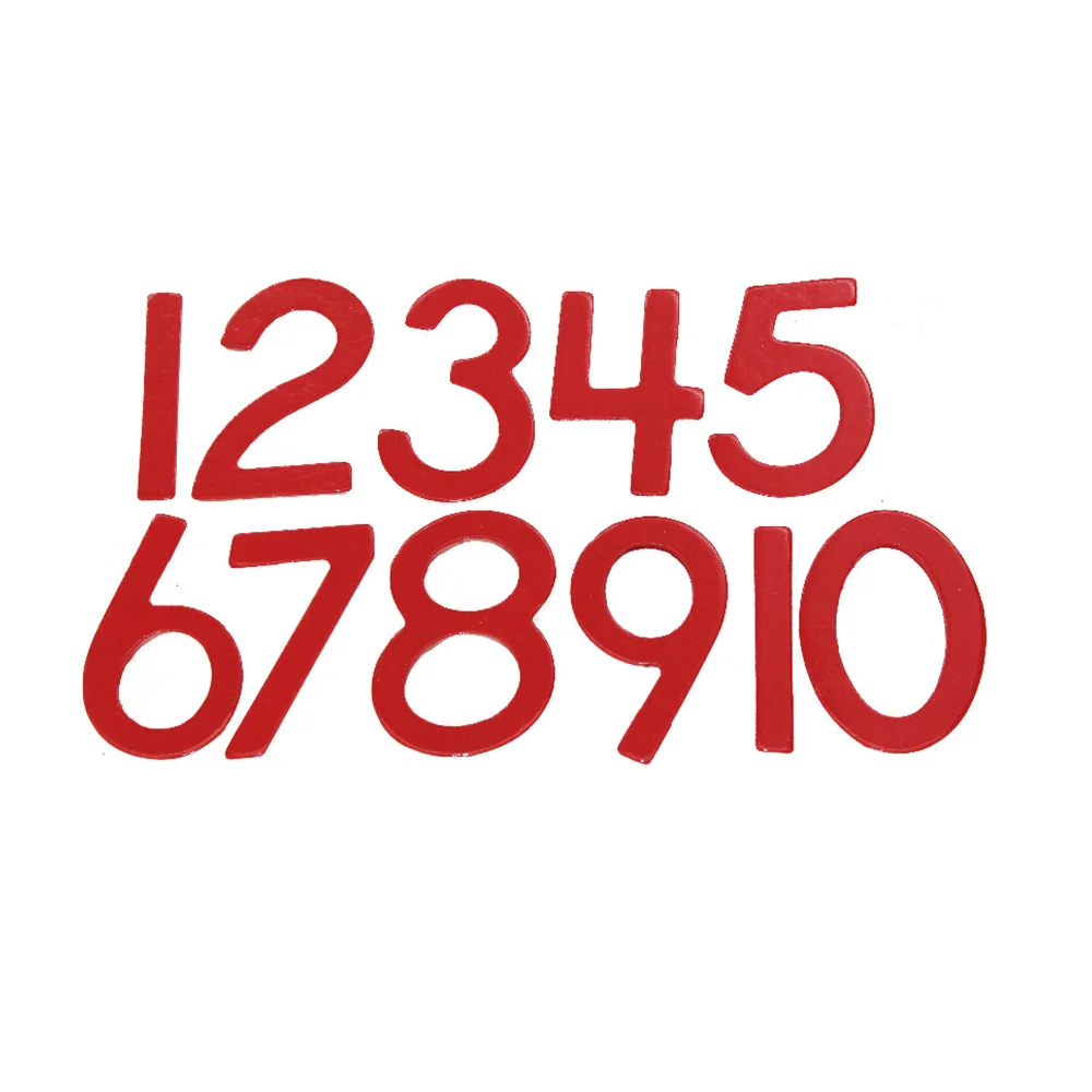 Montessori Educational Learning Toy Math Counting Game for Children Wood 1-10 Number Figures w/ Counters Digital Cognition Game