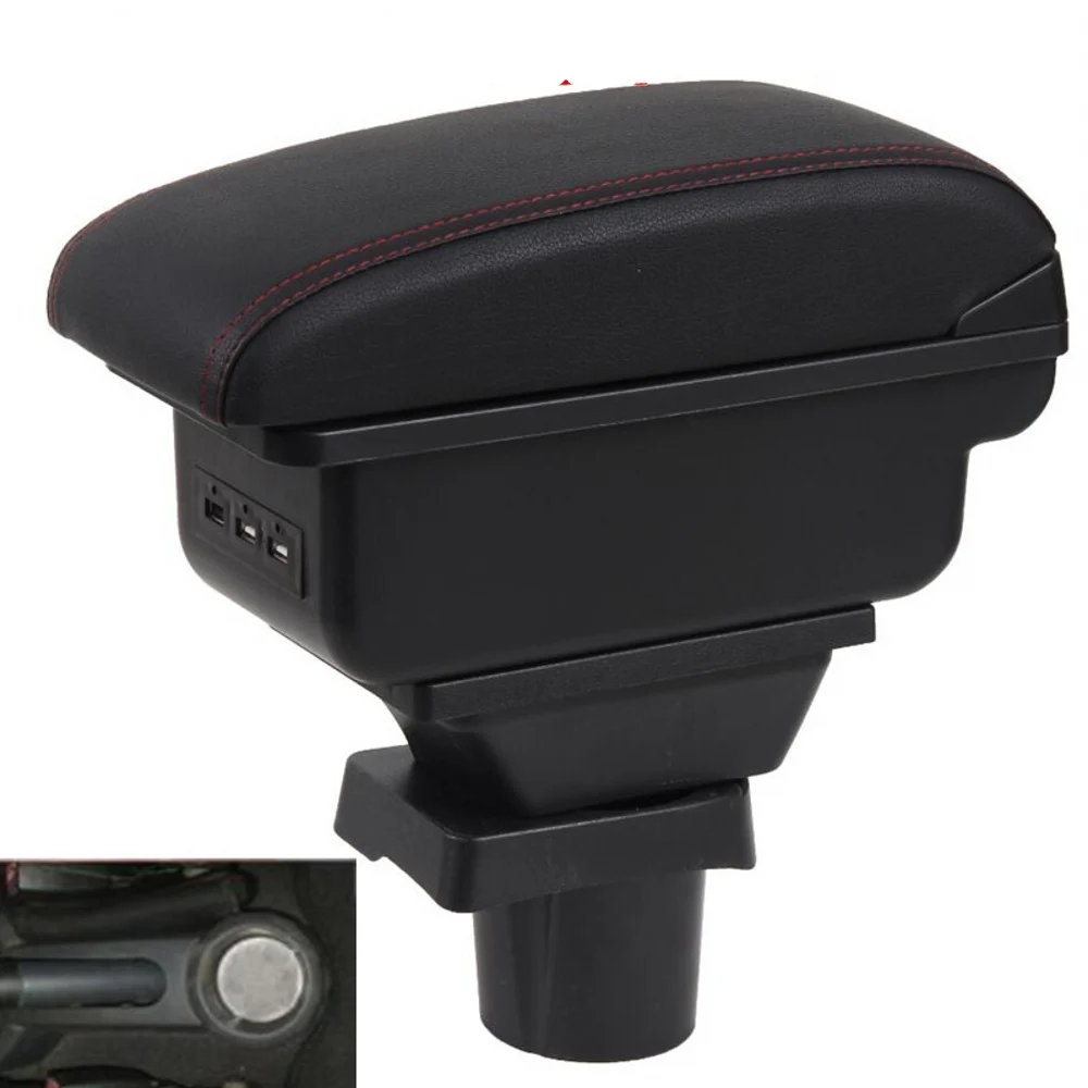 For Mitsubishi Colt Z30 Armrest Box Arm Elbow Rest Car Center Console Storage Case Modification Accessories with USB Interface