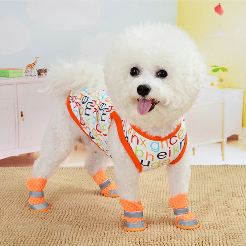 Printing Dog Clothes Sleeveless for Small Medium Dogs Carton Pattern Camouflage Dog Shirt Vest Lovely Puppy Accessories Bichon