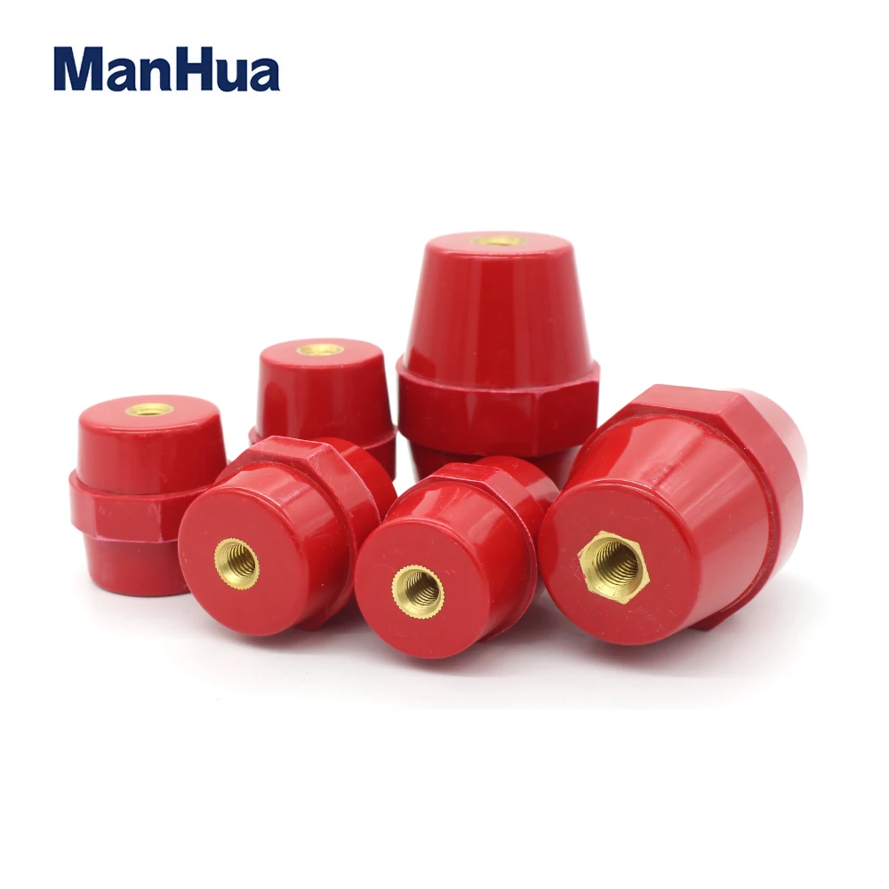 ManHua SM-40 Low Voltage Isolator Busbar Electrical Insulators Conical Busbar Blocks