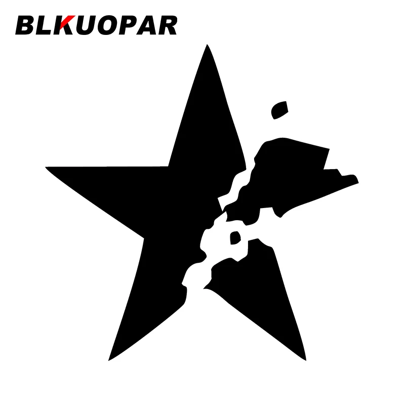 BLKUOPAR for Rock Shooter Broken Star Car Sticker Personality Scratch-Proof Decal Funny  Motorcycle Surfboard Car Styling