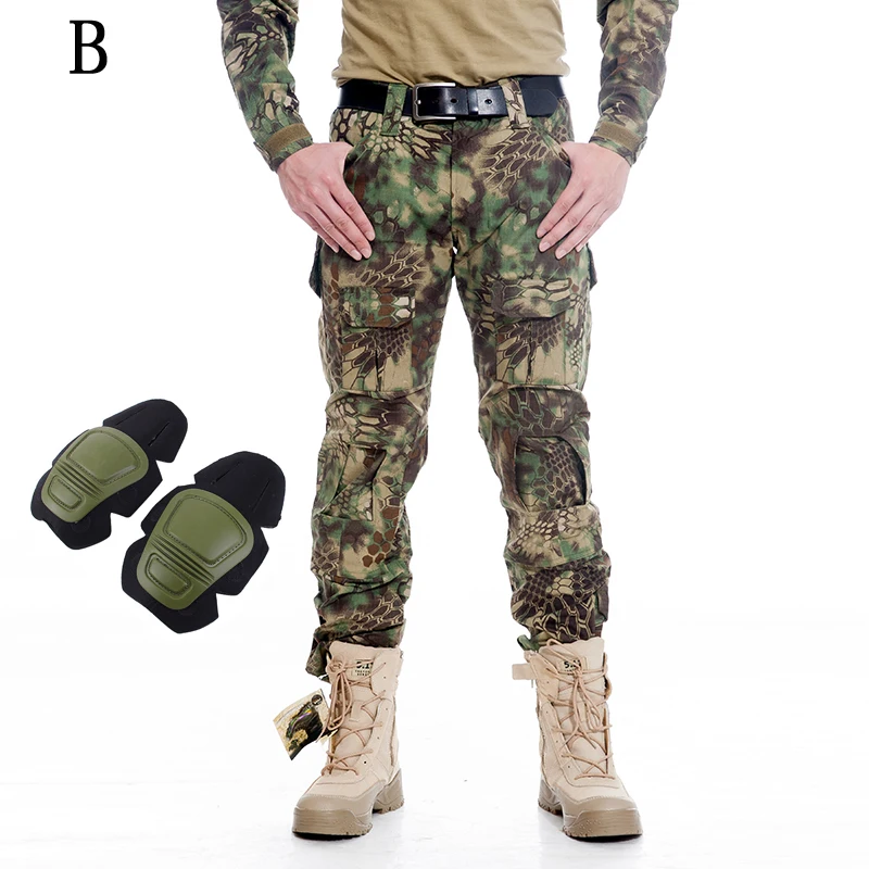 Motorcycle Pant Trousers Frog Suit Bionic Field Riding Military Vehicle With Anti-fall Knee Pads Military Motorcycle Fan Pant