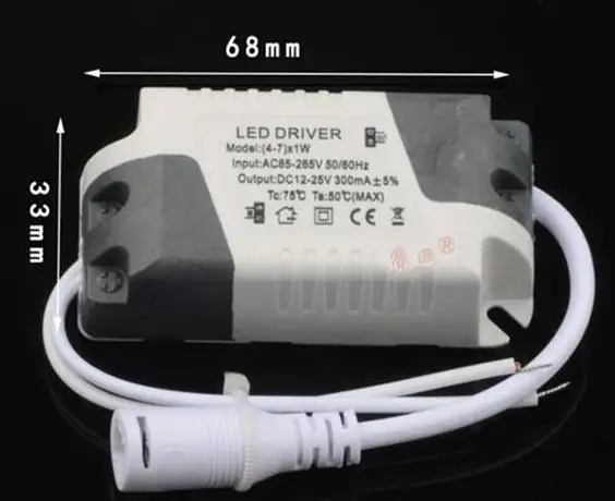 3 years warranty 1W 7W 12W 18W 25W 36W Power Supply LED Driver Adapter Transformer Switch For LED Lights With Female Connector