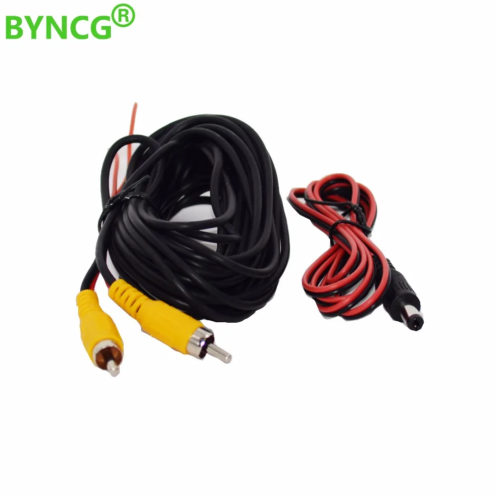 RCA Video Cable For Car Parking Rearview Rear View Camera Connect Monitor DVD Trigger Cable 6M 12M 15M 20M Optional