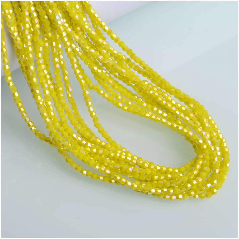 Hot sale 2mm AB Color Bicone Beads Jewelry Accossaries small Glass Bead