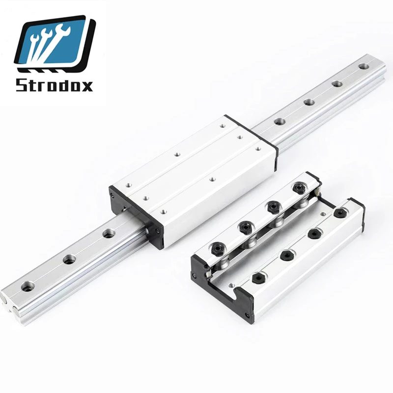 Dual Shaft Linear Rail LGD6 LGD8 LGD12 LGD16 Double Axis Roller Linear Guide Rail LGB6/8/12/16 High Speed Guider Locking Slider