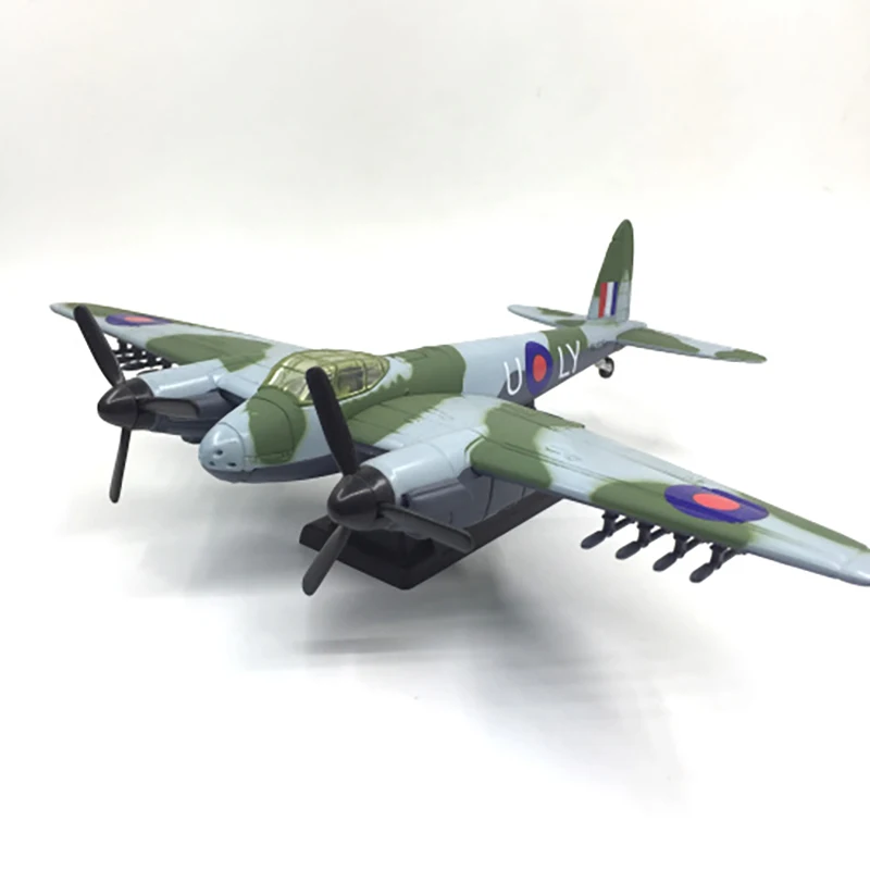 Diecast 1:64 World War II Mosquito Bomber Aircraft Model Collection Decorative Simulation Alloy Brand New Finished Product