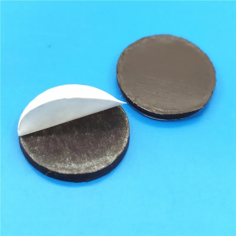 18Mm X 2Mm 1.5Mm Titik Magnet Fleksibel Bundar Perekat Diri untuk Kerajinan DIY Rumah Kantor Gudang Benda-benda Lampu Pengorganisasi Gantung