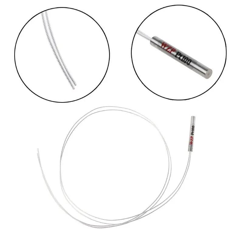 Thermocouple Platinum Resistor Thermocouple High Temperature Resistant Sensor Probe Temperature Sensor Wire 0.5m Cable