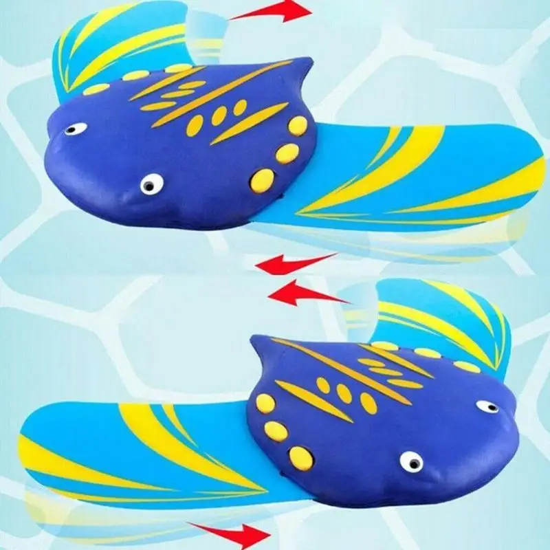 Devil Fish Toys Water-powered Pools Accessories Summer Gliders Bathtub With Toys Kids Swimming Adjustable Fins Underwater B F6h4