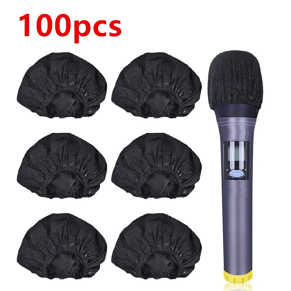 100Pcs/Set 7.5CM Diameter Microphone Pop Filter Hygiene Cover Odor Removal Disposable Mike Sponge Kits