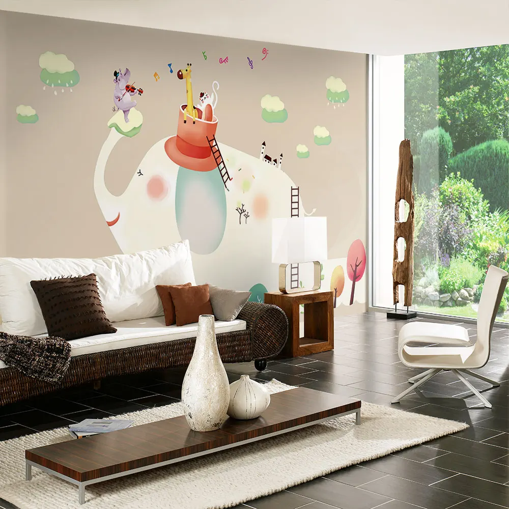 

Decorative wallpaper Modern minimalistic cartoon children series background wall