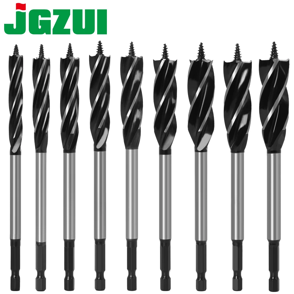 4-9pc Twist Drill Bit Set Wood Fast Cut Auger Carpenter Joiner Tool Drill Bit For Wood Cut Suit for woodworking