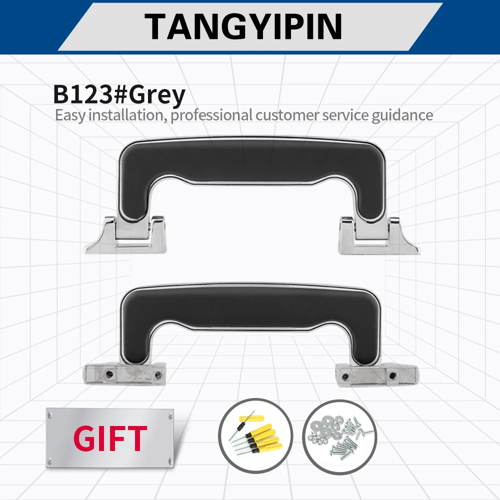 Tangyipin b124 acessórios de bagagem lidar com caso do trole universal retrátil aperto mala caixa de senha substituir alças antiderrapantes