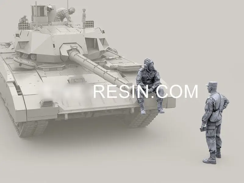 1/35 Resin Model Figure GK，2 Figure , Unassembled and unpainted kit