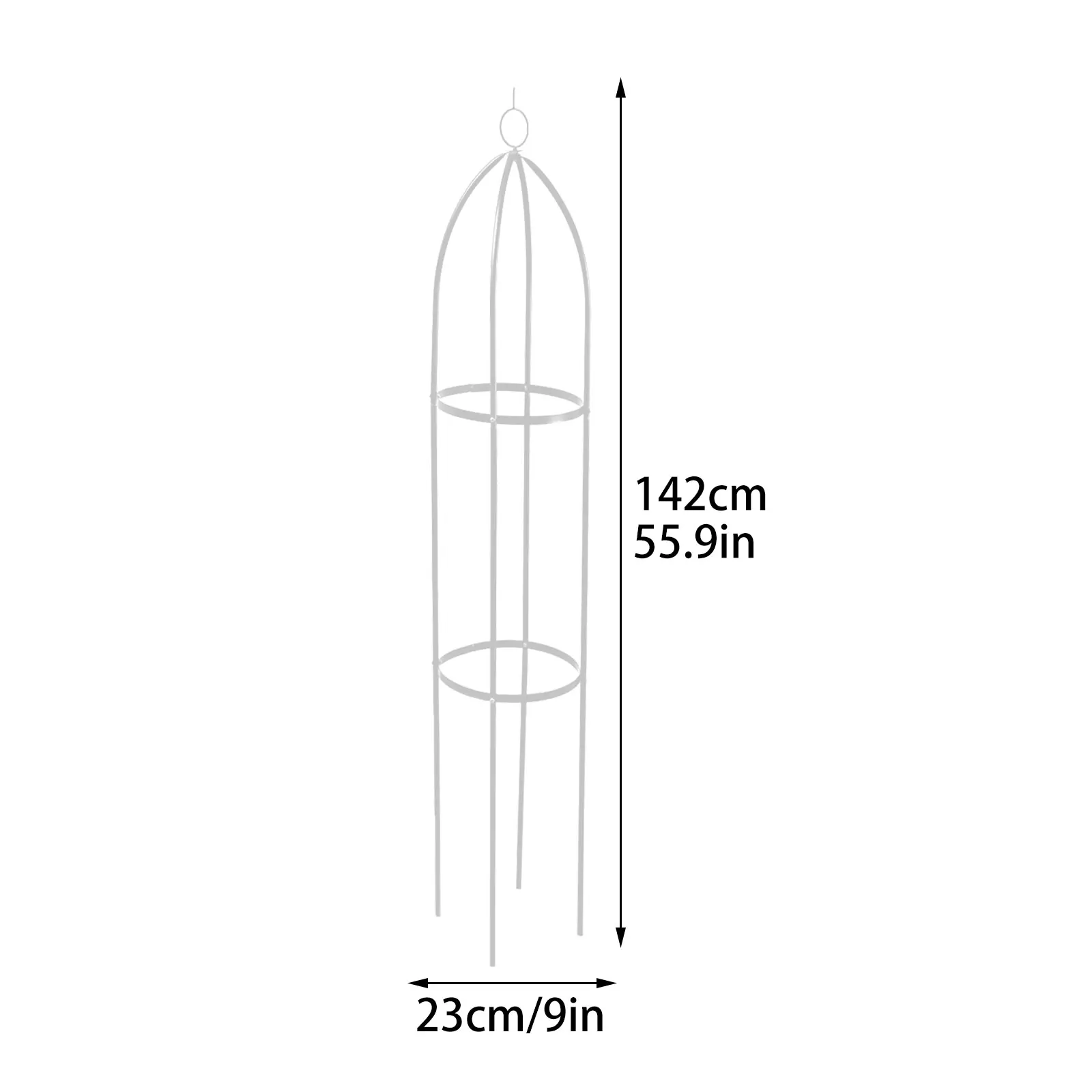 كليماتيس ارتفع حامل النبات أدوات البستنة العريشة عمود تسلق إطار الحديد 23*142 سنتيمتر أسطواني قوس زهرة حامل