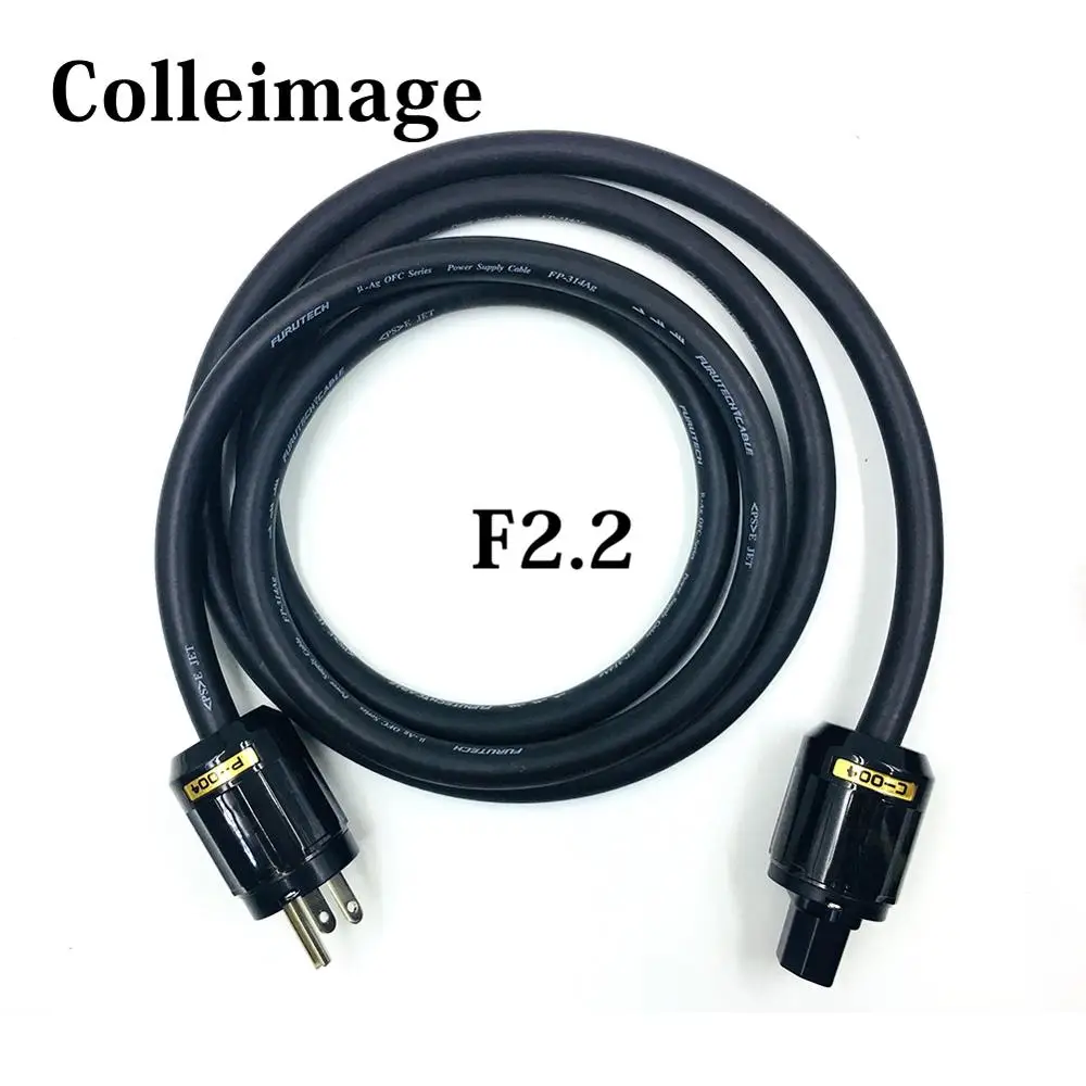 Colleimage  Hifi audio FP-314Ag Power Cable with US P004+C004 IEC for hifi Video
