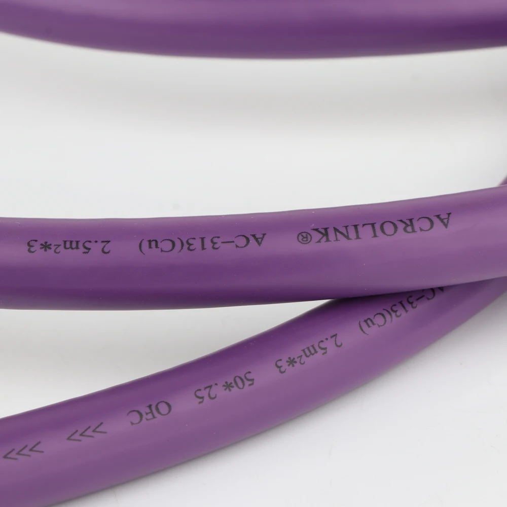 Acrolink AC313 OFC Power cable Rhodium plated US Figure 8 IEC C7 connector Power cable