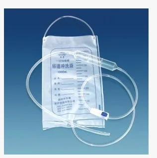 

1pcs 1000ml intestine rinse bag coffee enema rinse bag Disposable enema rinser spa detoxification bowel pack constipation plasti