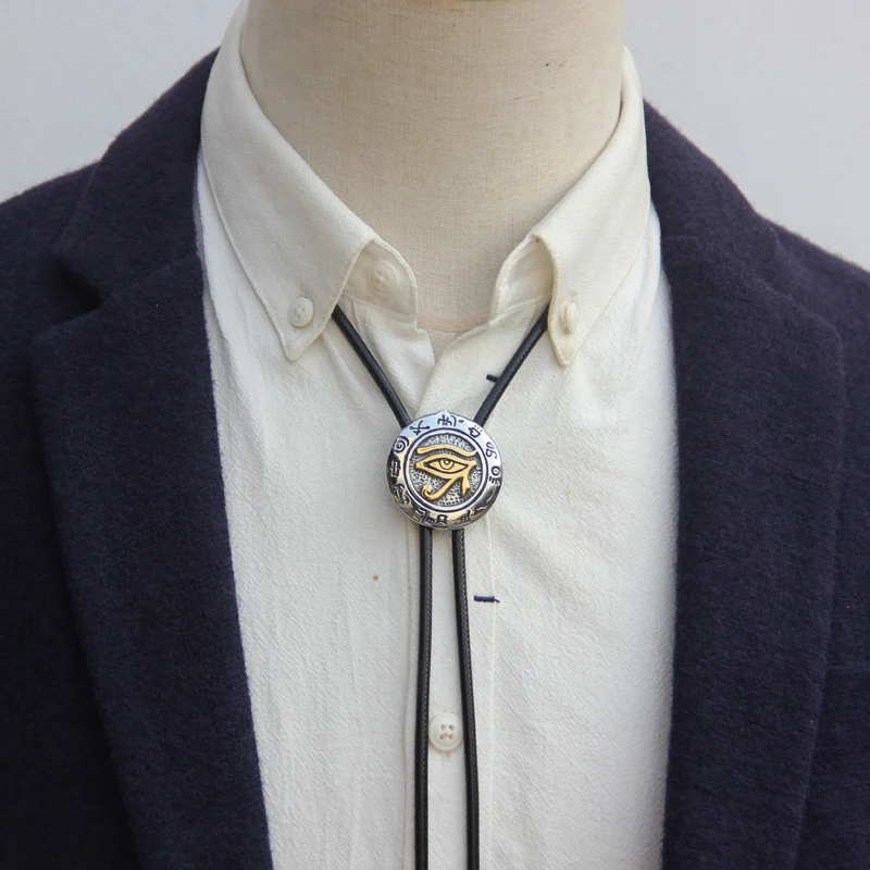 Original design stainless steel bolotie for men personality neck tie fashion bolo tie