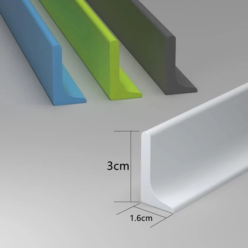 Striscia Protettiva In Silicone Autoadesiva Per Doccia – Separazione Bagnato/Asciutto, Antiscivolo, Tagliabile Su Misura (Grigio 6m)