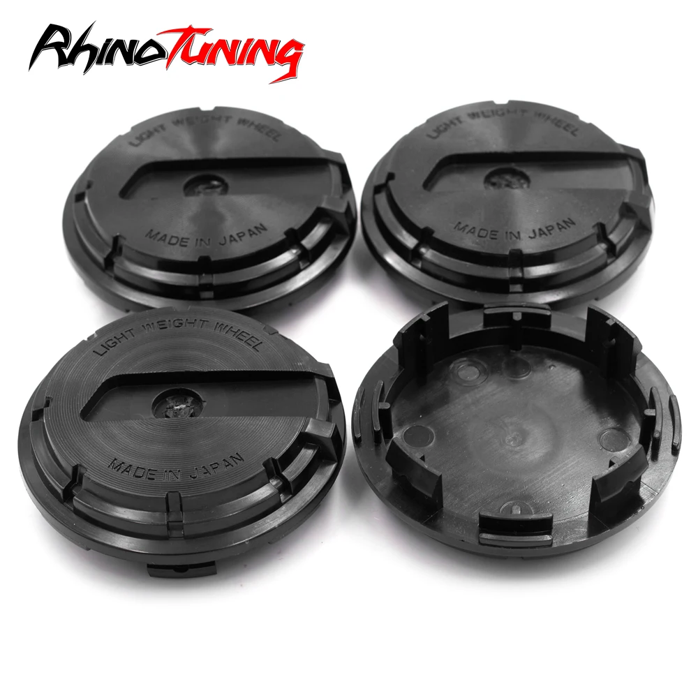 

4pcs 65mm Wheel Hubcap For 57CR 57DR Gram Lights Rim Center Cover No Stickers Refit Styling Hub Cap Car Accessories Black