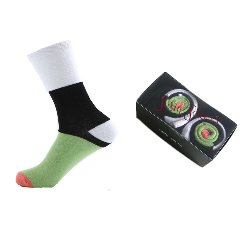 2Boxs DaiShana Women Socks Personalized Design Sushi Christmas Set Gift Box Socks Happy Harajuku Skate Cotton Sokken Happy Gift