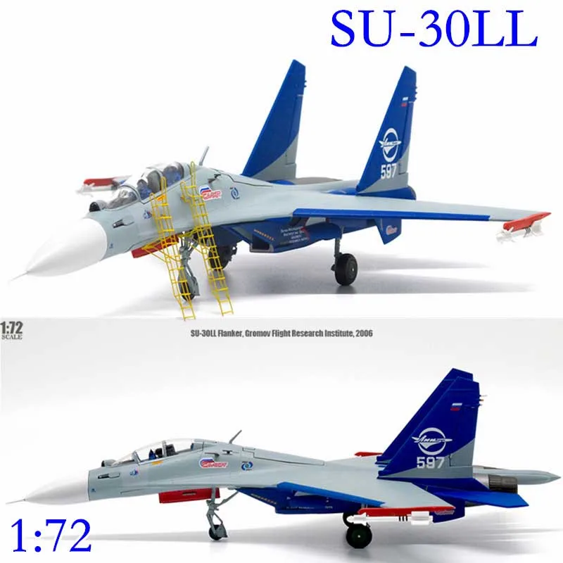 1/72 Scale Diecast Alloy Russia Air Force SU30LL SU 30 Millitary Model Army Fighter Aircraft Aviation Palne Airplane Model Toy