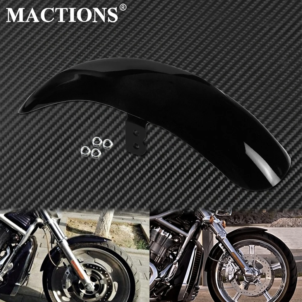 Motorcycle Front Tire Fender Mud Guard Hugger Fairing Cowl Gloss Black Fits For Harley Night Rod Special V-Rod VRSCAW 2003-2011