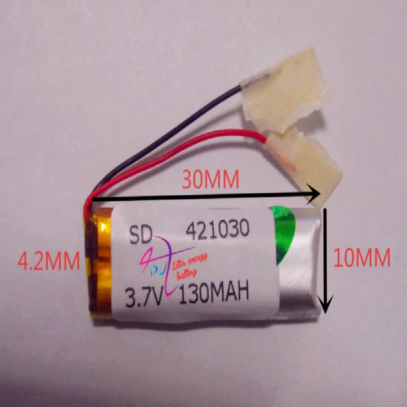 best battery brand MP3 MP4 Bluetooth 421030 451030 3.7V polymer rechargeable lithium battery for 401030 130ma