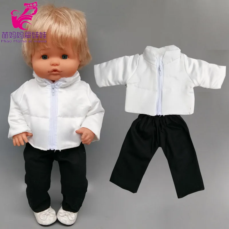 40cm Bebe Doll Clothes for 16-inch Nenuco Winter Plush Suit Ropa Y Su Hermanita Doll Rompers Accessories