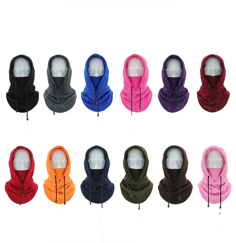 Riding Cap Winter Windbreaker Outdoor Sports Scarf Cold Thickened Headgear Military Mask Fleece Warm Hat. Face Bandana Scarf