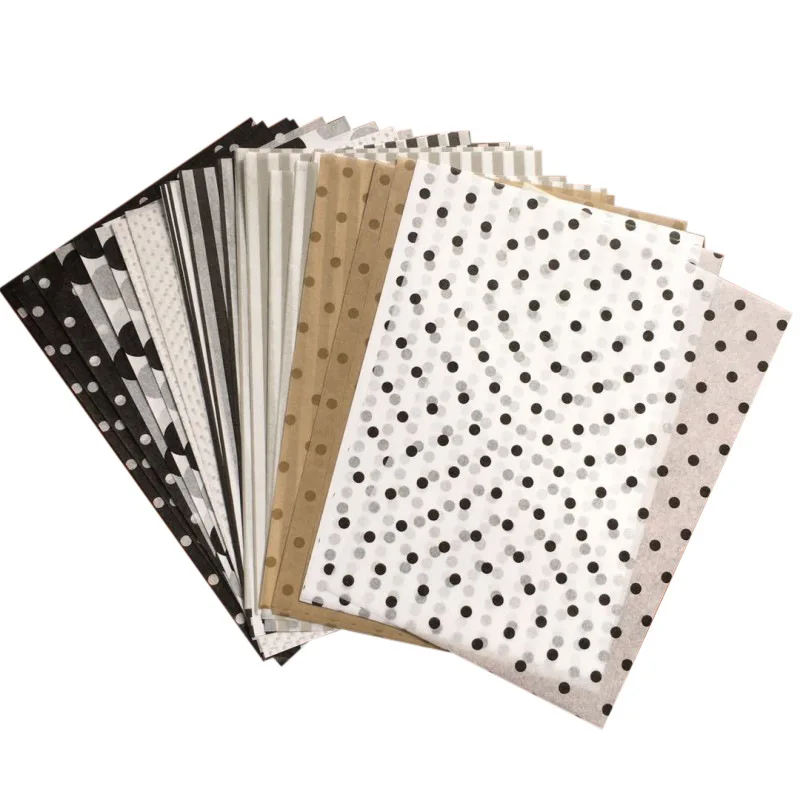 80/100pcs A5/A4 Wrapping Papers Multicolor Tissue Paper Gift Wrapping Paper Floral Gift Packaging Material for Home Wedding