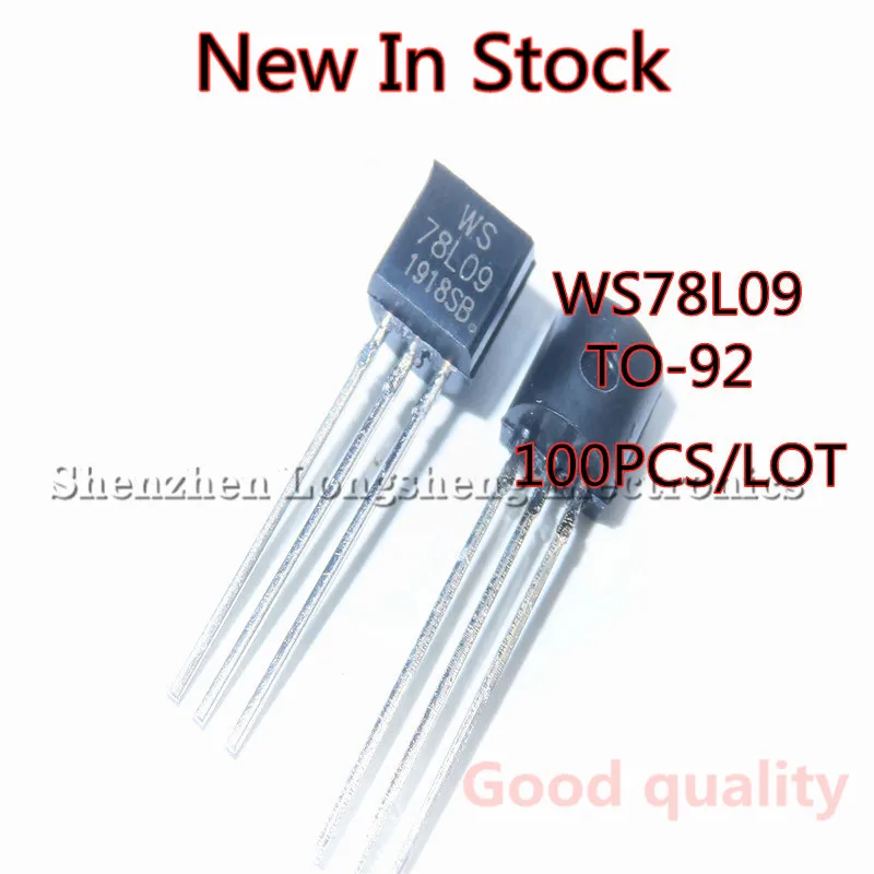 

100PCSLOT WS78L09 78L09 TO-92 9V three-terminal regulator New In Stock