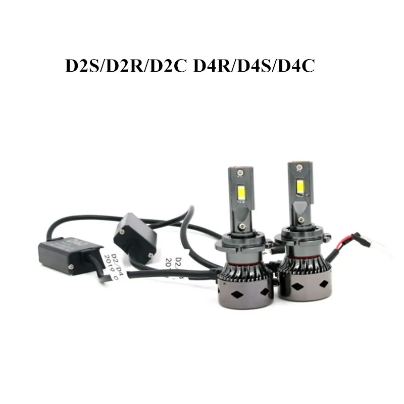 2 pcs NEW ARRIVAL 110w 25000 Lumens D2H D2S D2R D2C D4S D4R LED Headlights CanBus No Error Conversion Kit to Replace HID Lamps